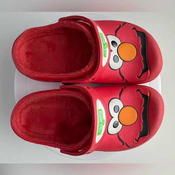 Kids Crocs Sesame Street Elmo Clogs - Size 3 - Picture 3 of 8